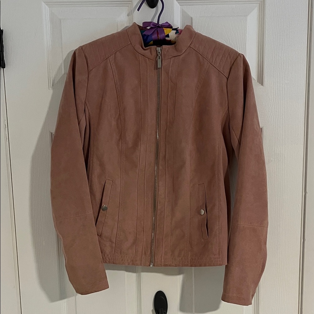 New Directions Women's light pink Bomber Jacket